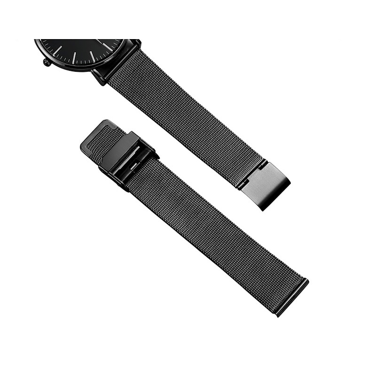 Reloj Hombre Ultra Delgado Acero Inoxidable Plateado 2