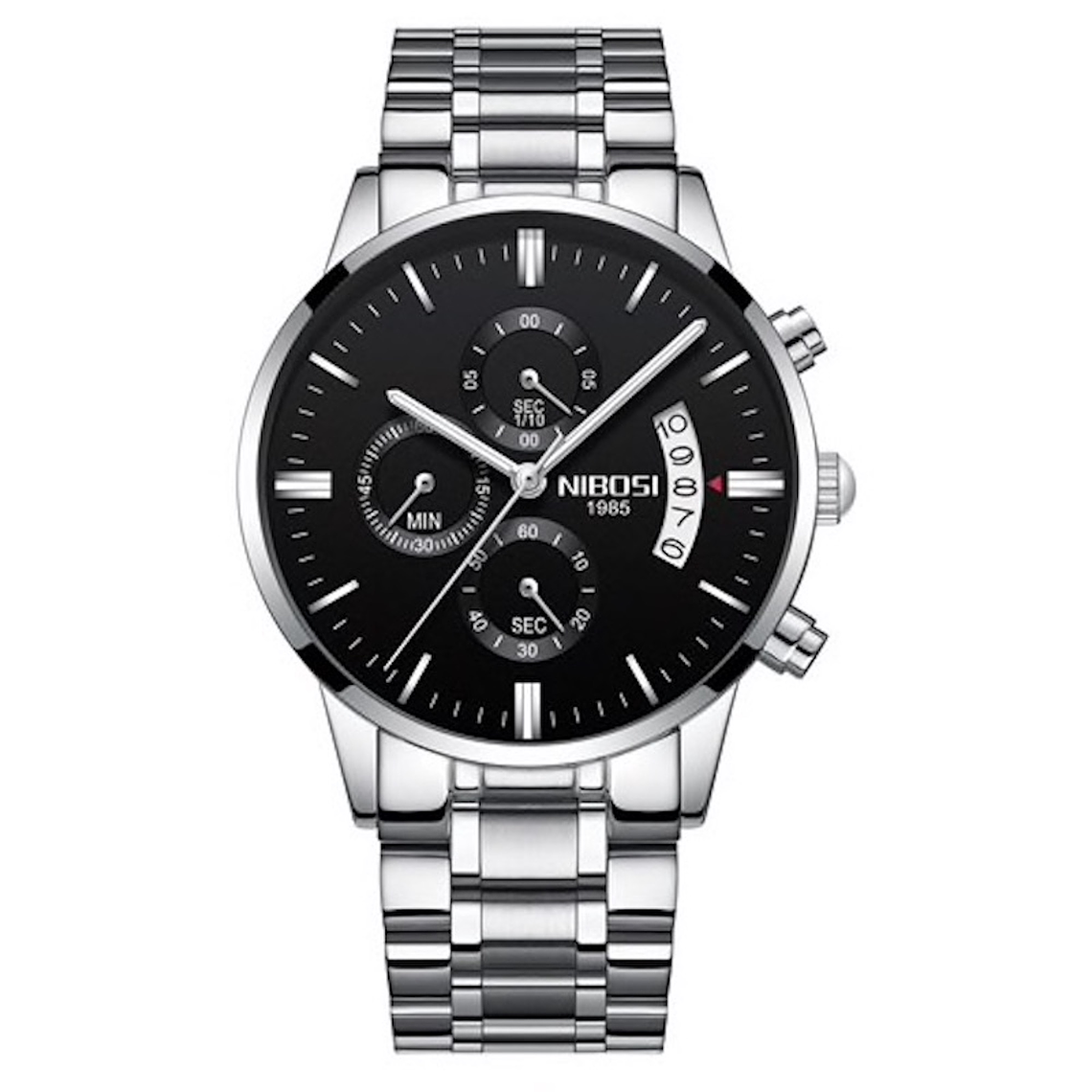 Reloj Hombre Lujo Pulso Acero NIBOSI 2309 2