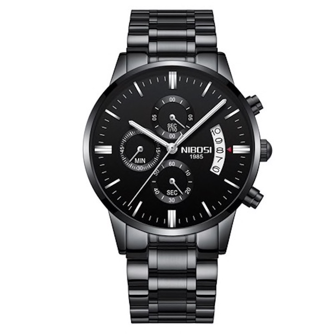 Reloj Hombre Lujo Pulso Acero NIBOSI 2309 3