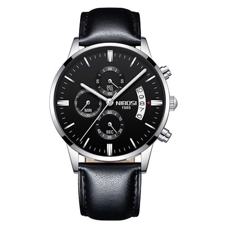 Reloj Hombre Lujo Pulso Acero NIBOSI 2309 4