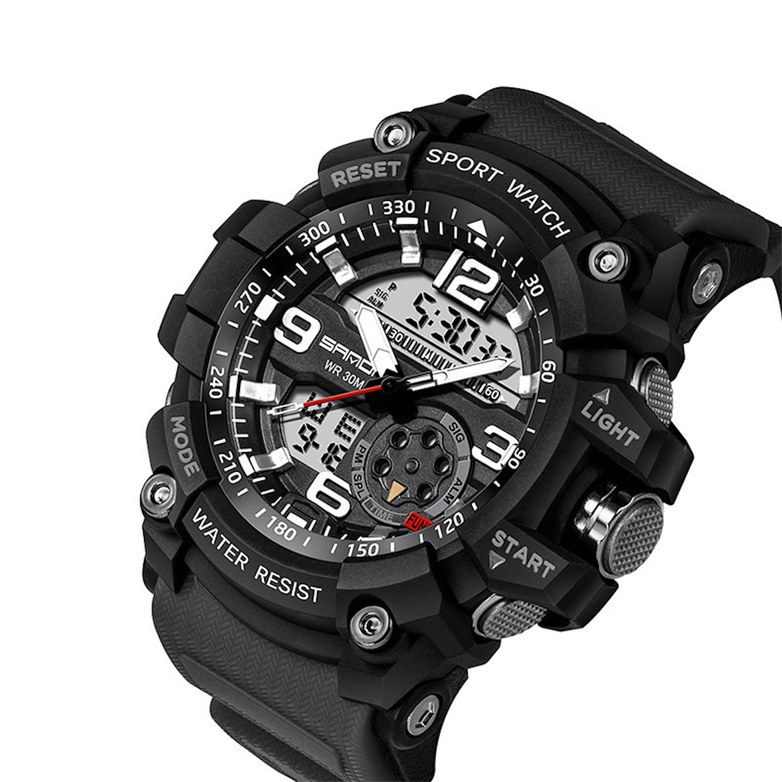 Reloj Deportivo Militar Hombres LED Digital SANDA 038 2