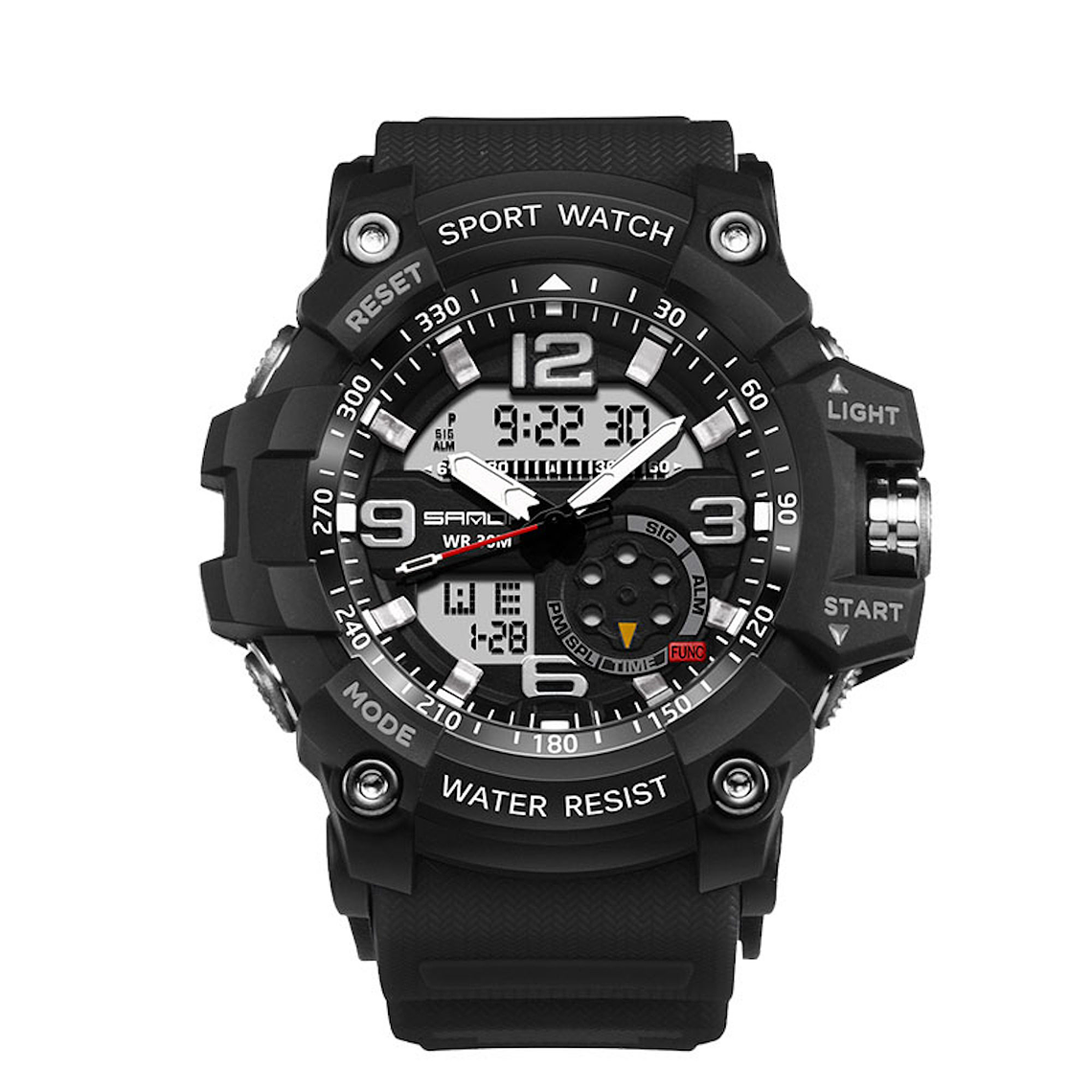 Reloj Deportivo Militar Hombres LED Digital SANDA 038 4