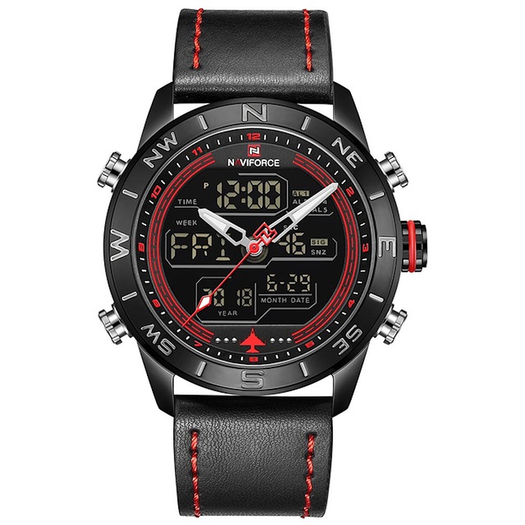 Relojes Hombre LED Militar Cuero NAVIFORCE 9144 1