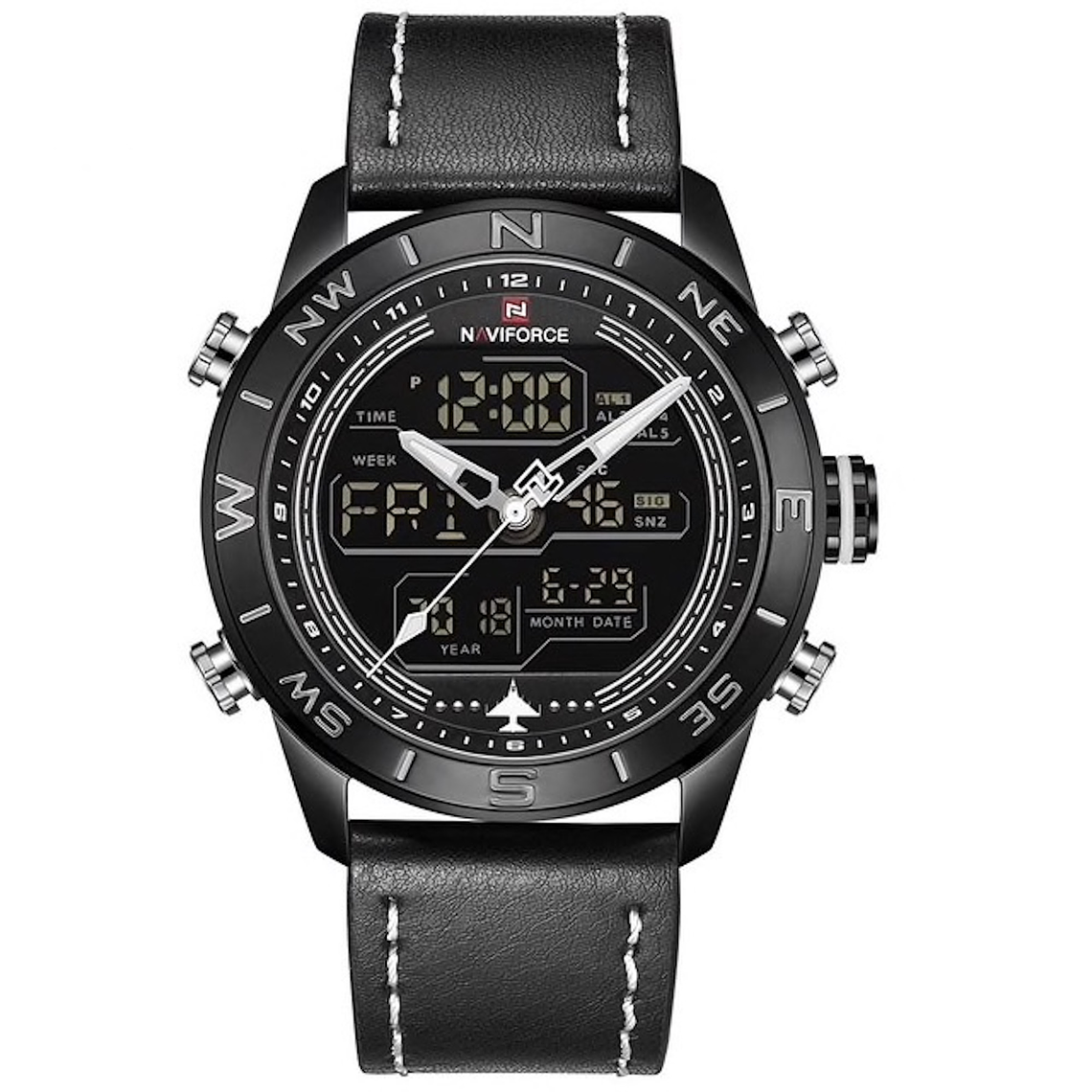 Relojes Hombre LED Militar Cuero NAVIFORCE 9144 2