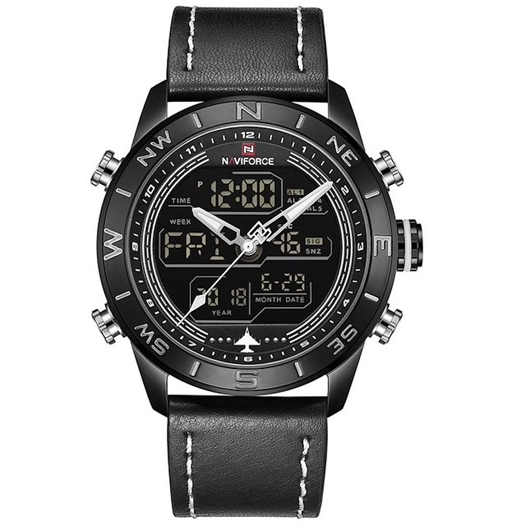 Relojes Hombre LED Militar Cuero NAVIFORCE 9144 2