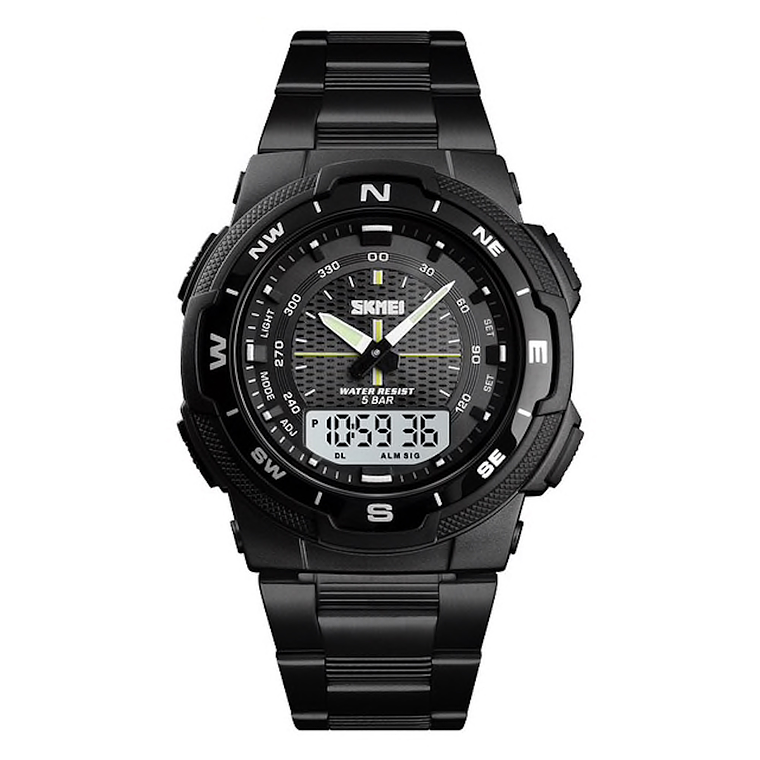 Reloj Hombre Deportivo Acero Inoxidable SKMEI 1370 1