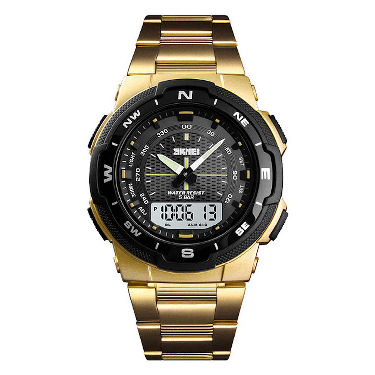 Reloj Hombre Deportivo Acero Inoxidable SKMEI 1370 2