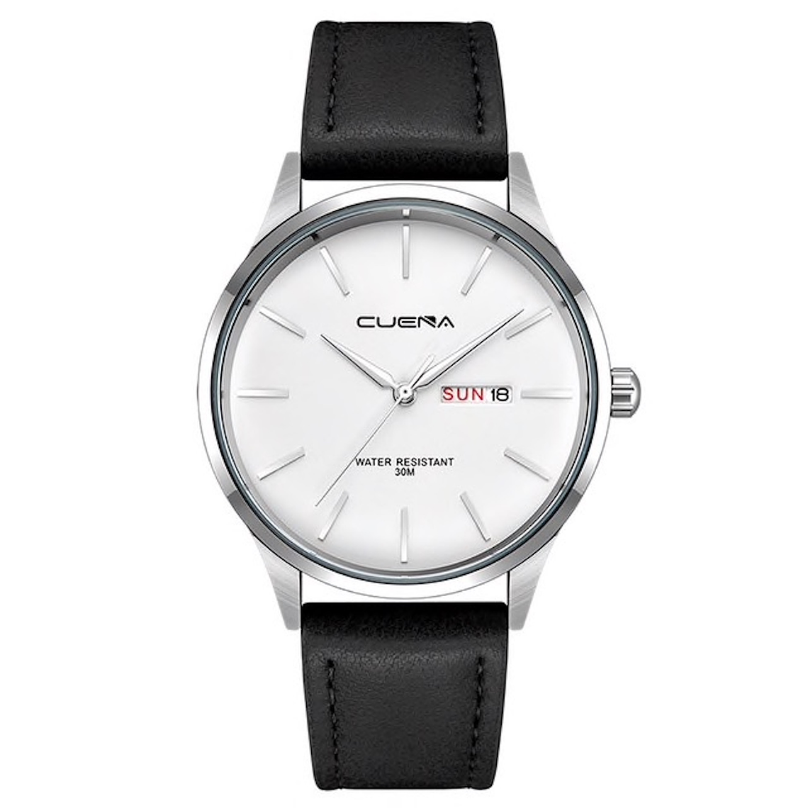 Reloj Hombre Cuarzo Lujo Pulso Cuero CUENA 6646 1