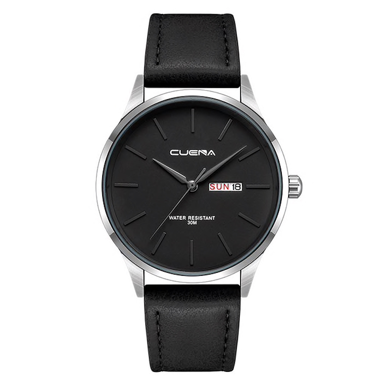 Reloj Hombre Cuarzo Lujo Pulso Cuero CUENA 6646 2