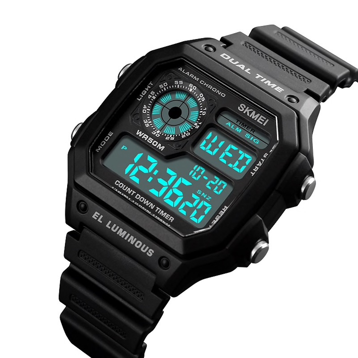 Reloj Hombre Digital Retro Pulso PU SKMEI 1299 1