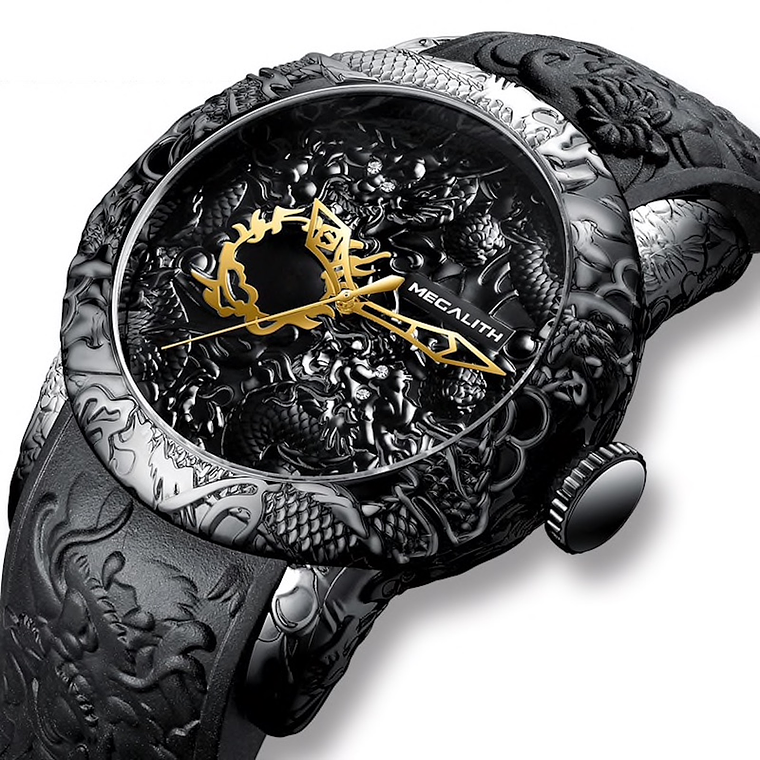 Reloj Hombre Lujo Estilo Dragon MEGALITH 8041 Mecanico o Convencional 1