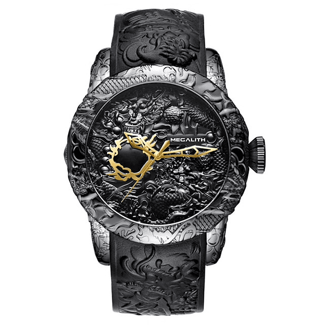 Reloj Hombre Lujo Estilo Dragon MEGALITH 8041 Mecanico o Convencional