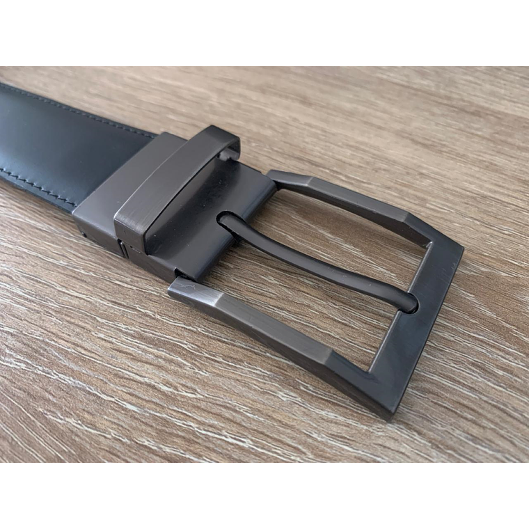 Cinturon Hebilla Cuero Napa Reversible Hombre 1625 Talla 34 1