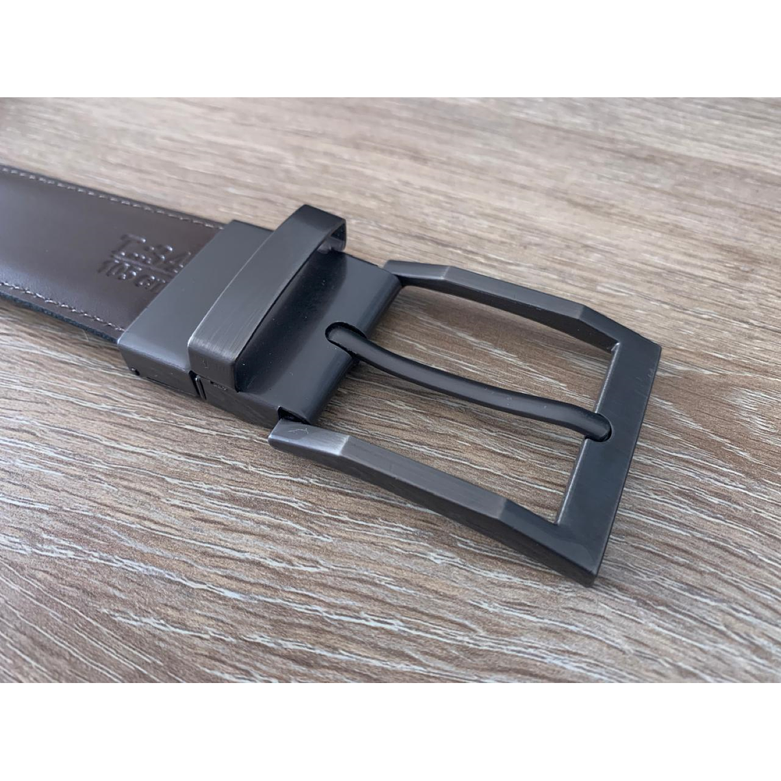 Cinturon Hebilla Cuero Napa Reversible Hombre 1625 Talla 34 2