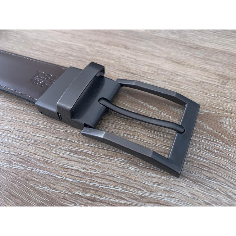 Cinturon Hebilla Cuero Napa Reversible Hombre 1625 Talla 34 2