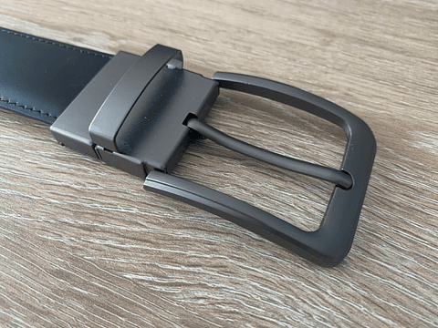 Cinturon Hebilla Cuero Napa Reversible Hombre 1427 Talla 34