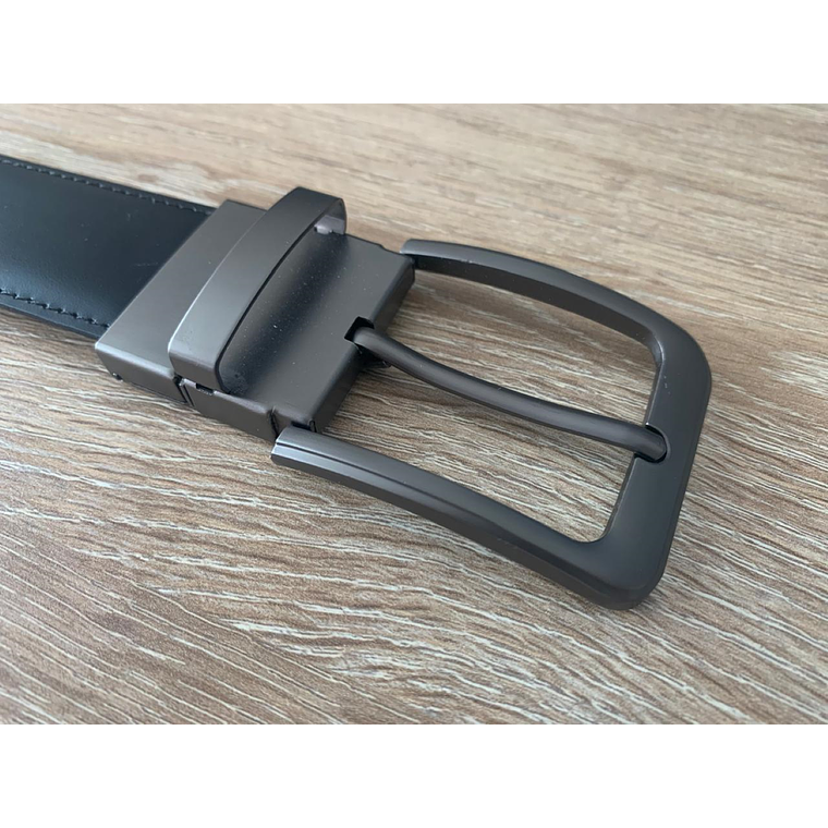 Cinturon Hebilla Cuero Napa Reversible Hombre 1427 Talla 34 1