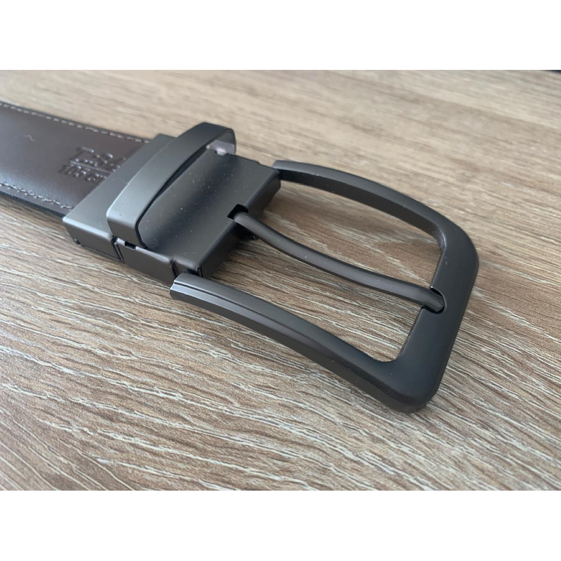 Cinturon Hebilla Cuero Napa Reversible Hombre 1427 Talla 34 2