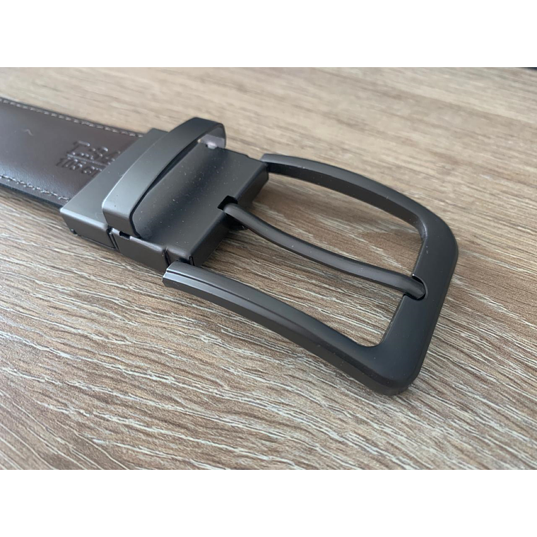 Cinturon Hebilla Cuero Napa Reversible Hombre 1427 Talla 34 2