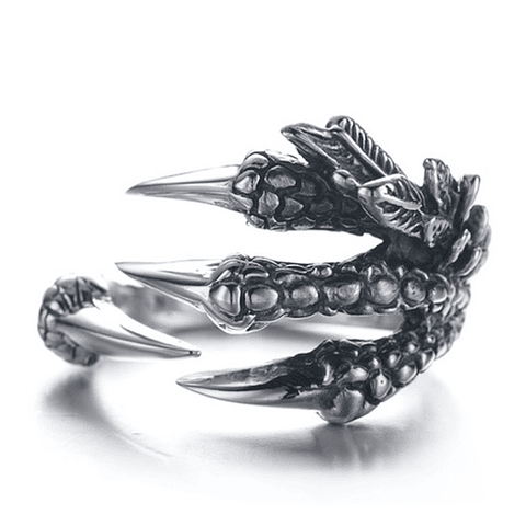 Anillo Garras Dragon Punk Vintage