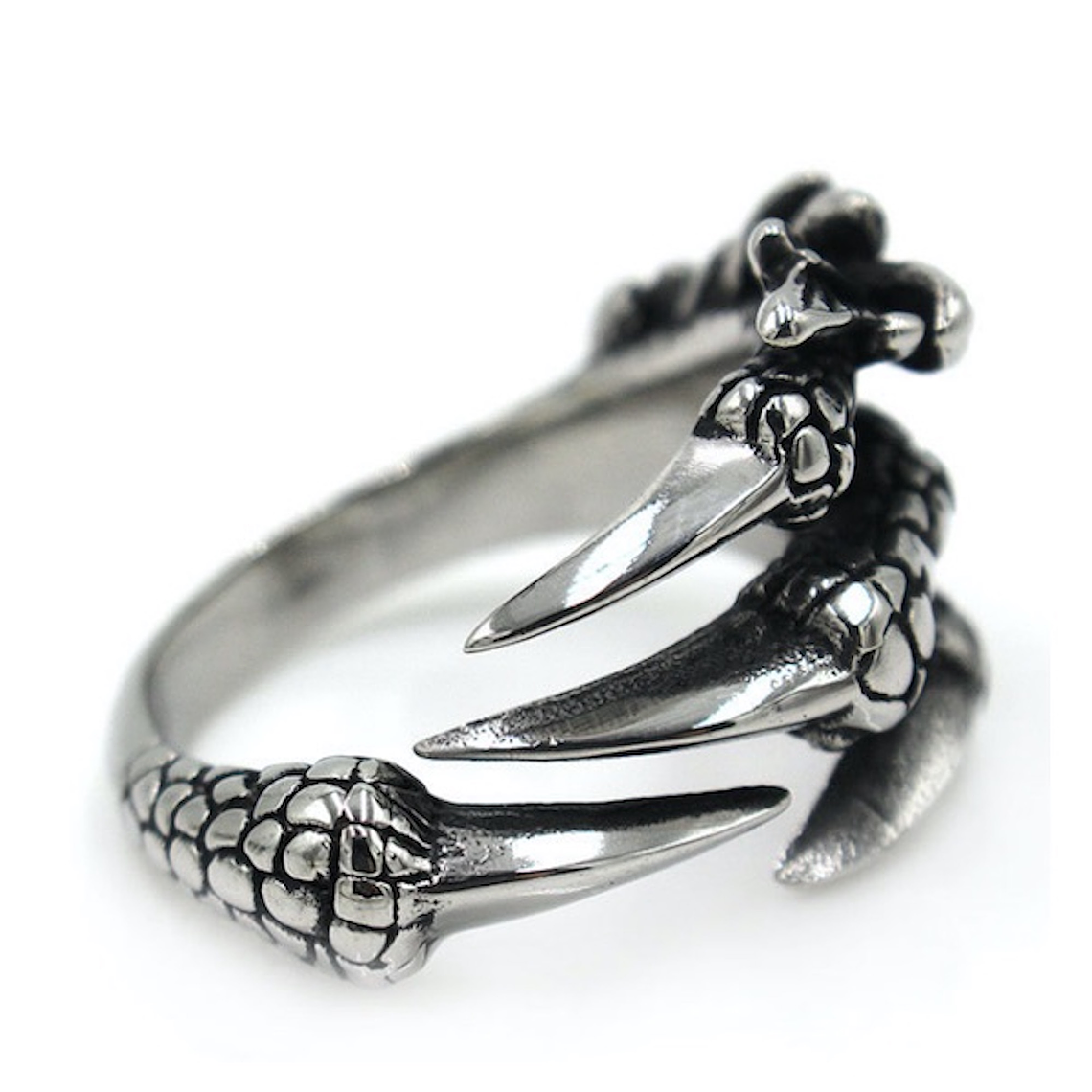 Anillo Garras Dragon Punk Vintage 3