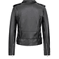 Chaqueta Mujer Cuero PU Suave Motocicleta AM01 Negro - Miniatura 2