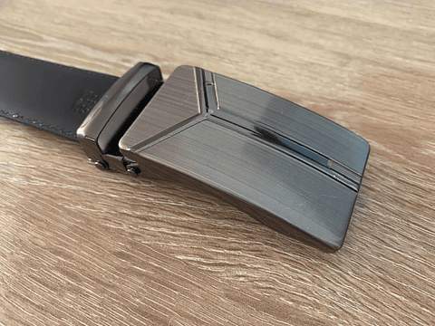 Cinturon Hebilla Cuero Napa Reversible Hombre 1206 Talla 34