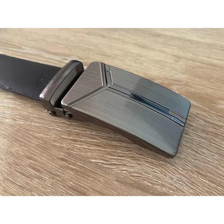 Cinturon Hebilla Cuero Napa Reversible Hombre 1206 Talla 34 1