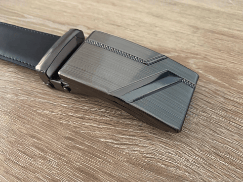 Cinturon Hebilla Cuero Napa Reversible Hombre 1330 Talla 34