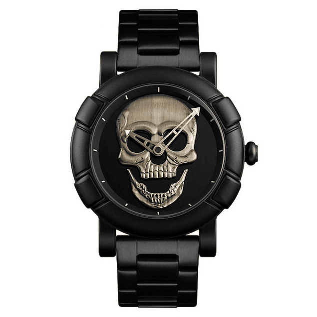 Reloj Hombre Skull Cuarzo Acero Inoxidable SKMEI 9178