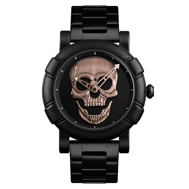 Reloj Hombre Skull Cuarzo Acero Inoxidable SKMEI 9178