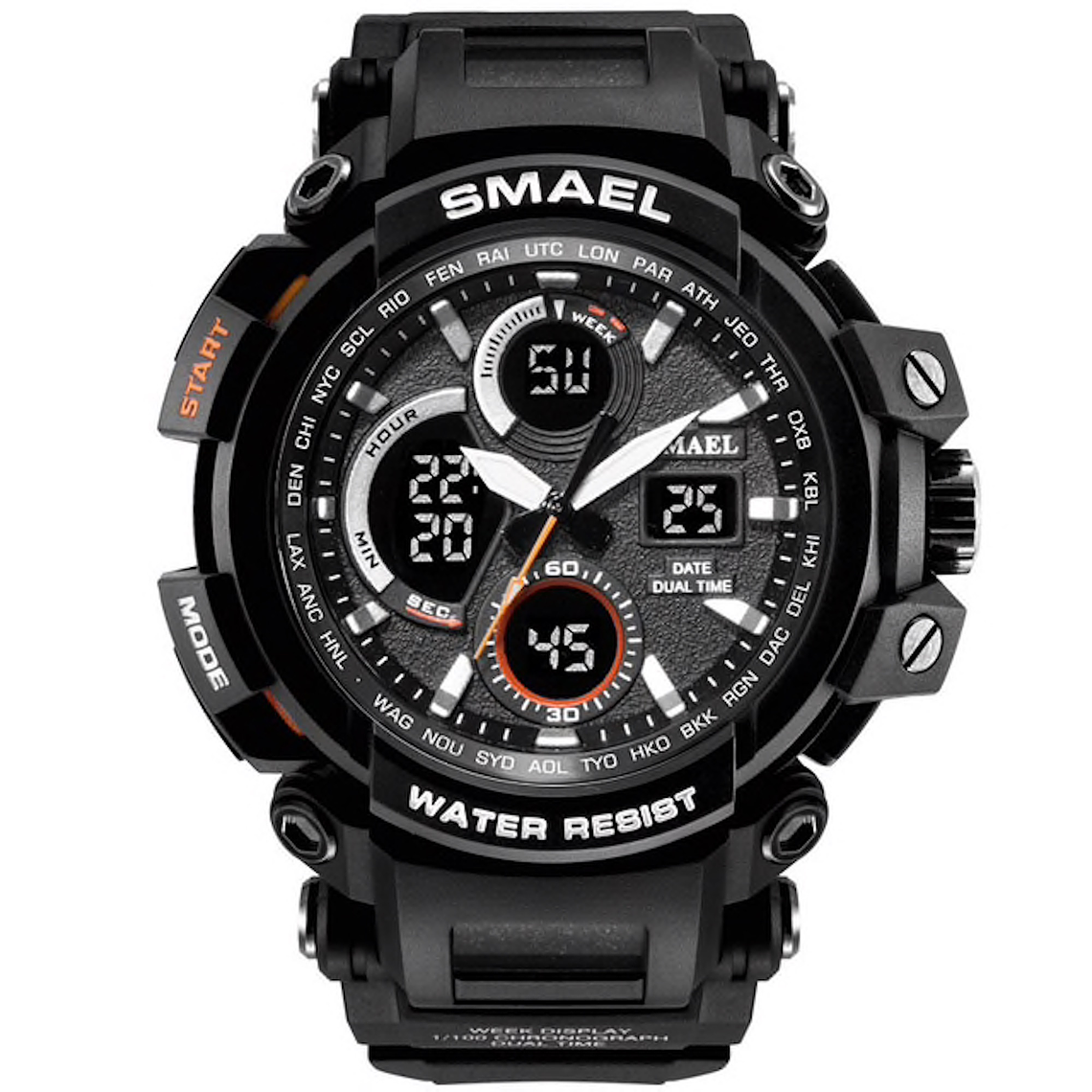 Reloj Deportivo Hombre Digital Analogico LED SMAEL 1708 1
