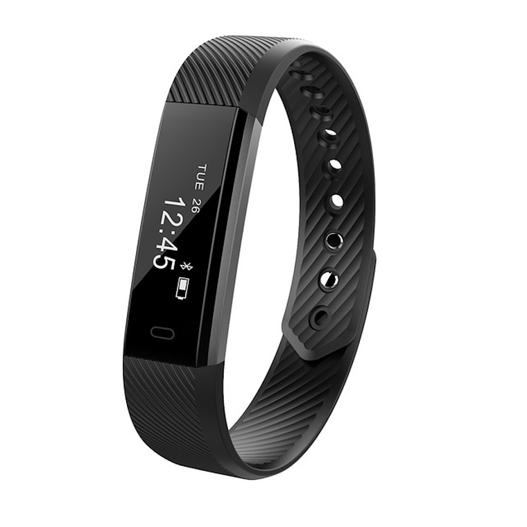 LEMFO ID115 Smartband Bluetooth Podómetro Color Negro 1