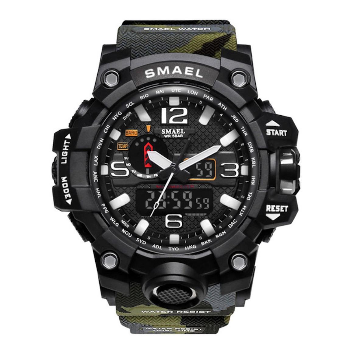 Reloj Militar Hombre LED Deportivo SMAEL 1545 5