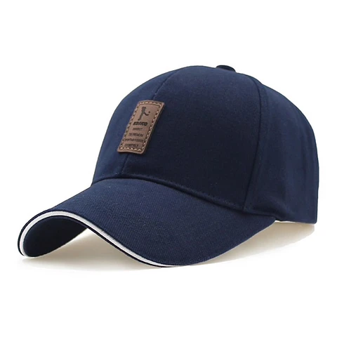 Gorra Golf Ajustable Logo Marron Azul
