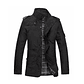 Chaqueta Hombre Casual Larga Slim Fit 1045 Negro - Miniatura 1