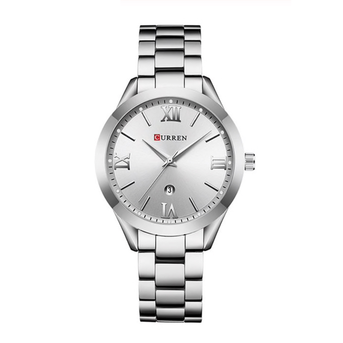 Reloj Fino Mujer Acero Fecha Analogico CURREN 9007 1