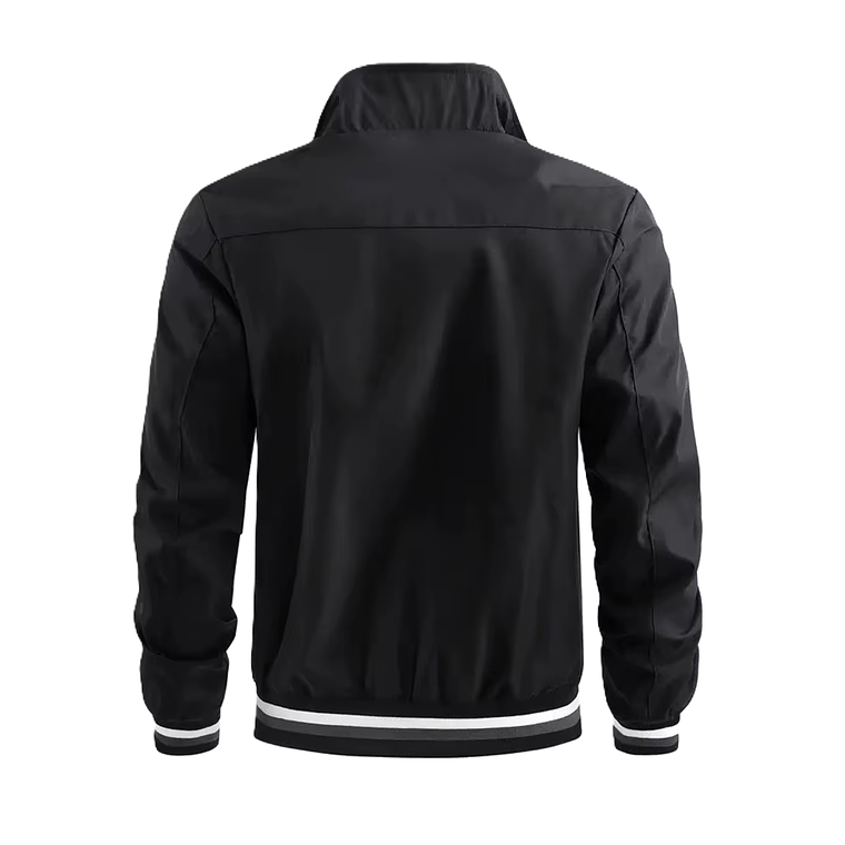 Chaqueta Hombre DS4211 Negro Cuello Alto Cremallera 2