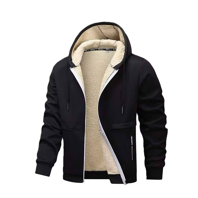 Chaqueta ZH121 Negro Hombre Gruesa Invierno 1