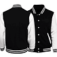 Chaqueta Universitaria Deportiva Negra ZH103 Calida Holgada - Miniatura 1