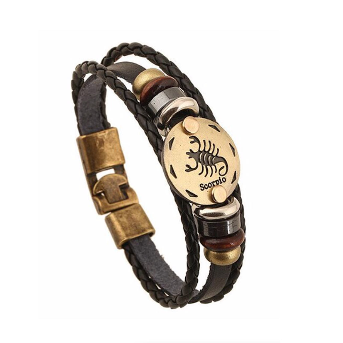 Pulsera Cuero Signos Zodiaco 3