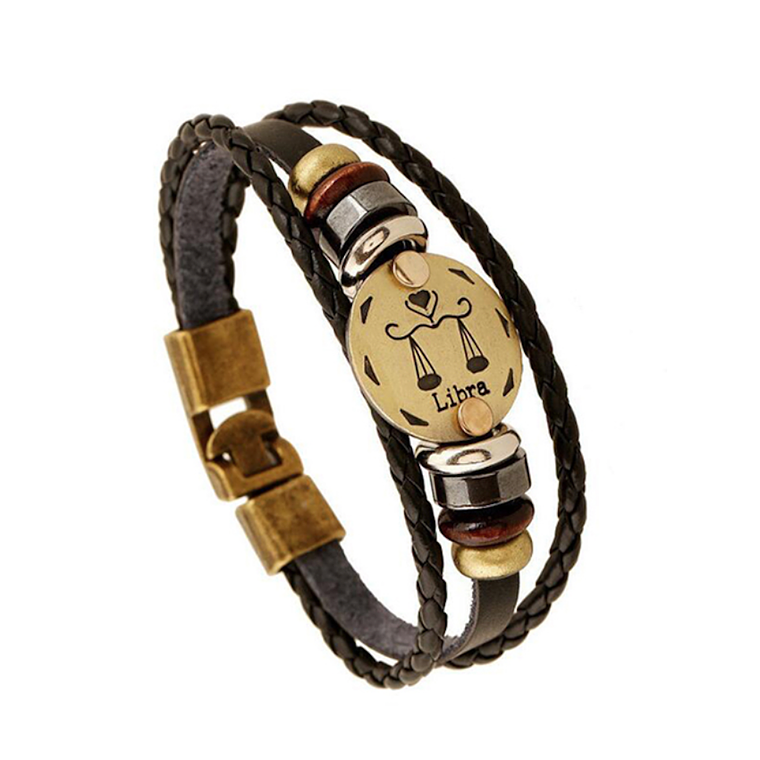 Pulsera Cuero Signos Zodiaco 6