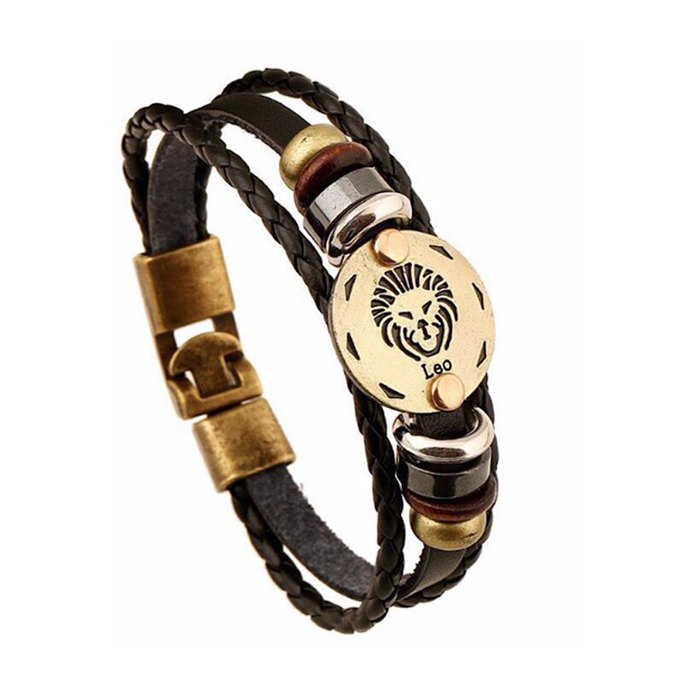 Pulsera Cuero Signos Zodiaco 7
