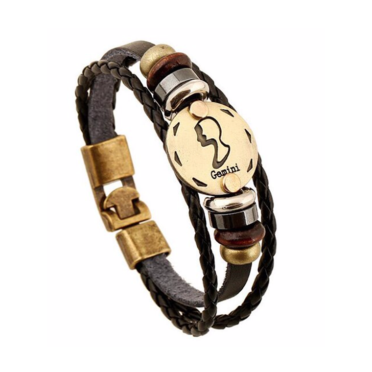 Pulsera Cuero Signos Zodiaco 8