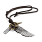 Dije Collar Cuero Ala Angel - Miniatura 1