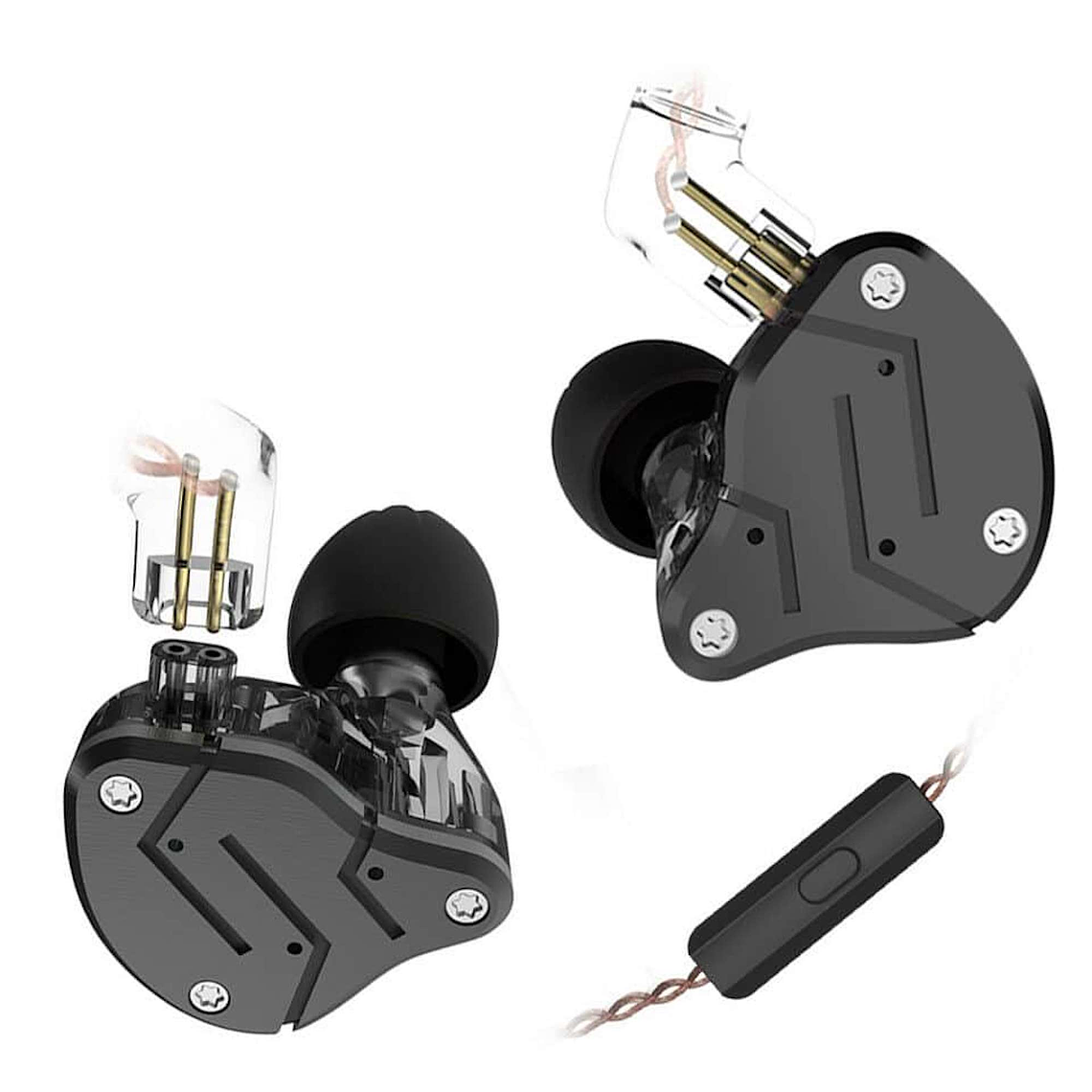 Audifonos KZ ZSN Tecnologia Hibrida HiFi Negro 2