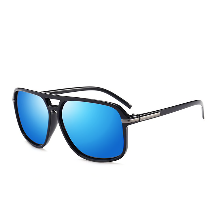 Gafas Sol Hombres Espejo Conduccion Retro 1152 Azul 1