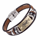 Manilla Pulsera Zodiaco Cierre Acero Cuero XY17018 - Miniatura 11