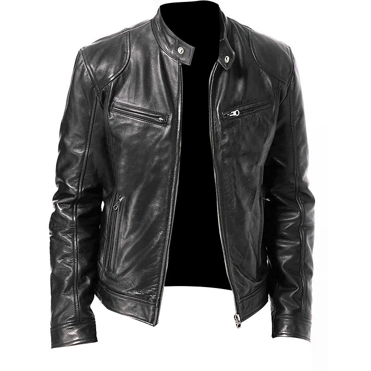 Chaqueta Cuerotex Negro Urbenmood JH907 Hombre 1