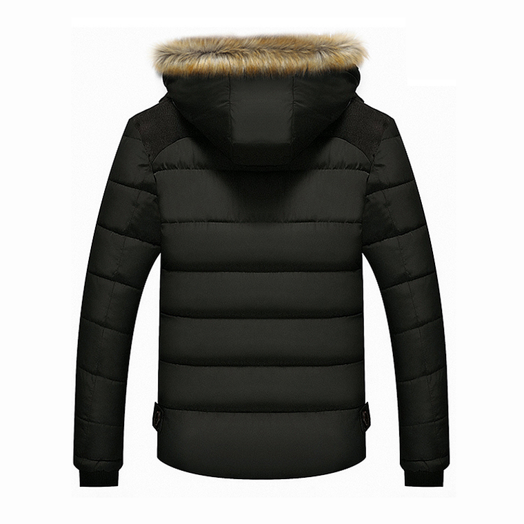 Chaqueta Invierno Gruesa Hombres Casual Capucha P214 2